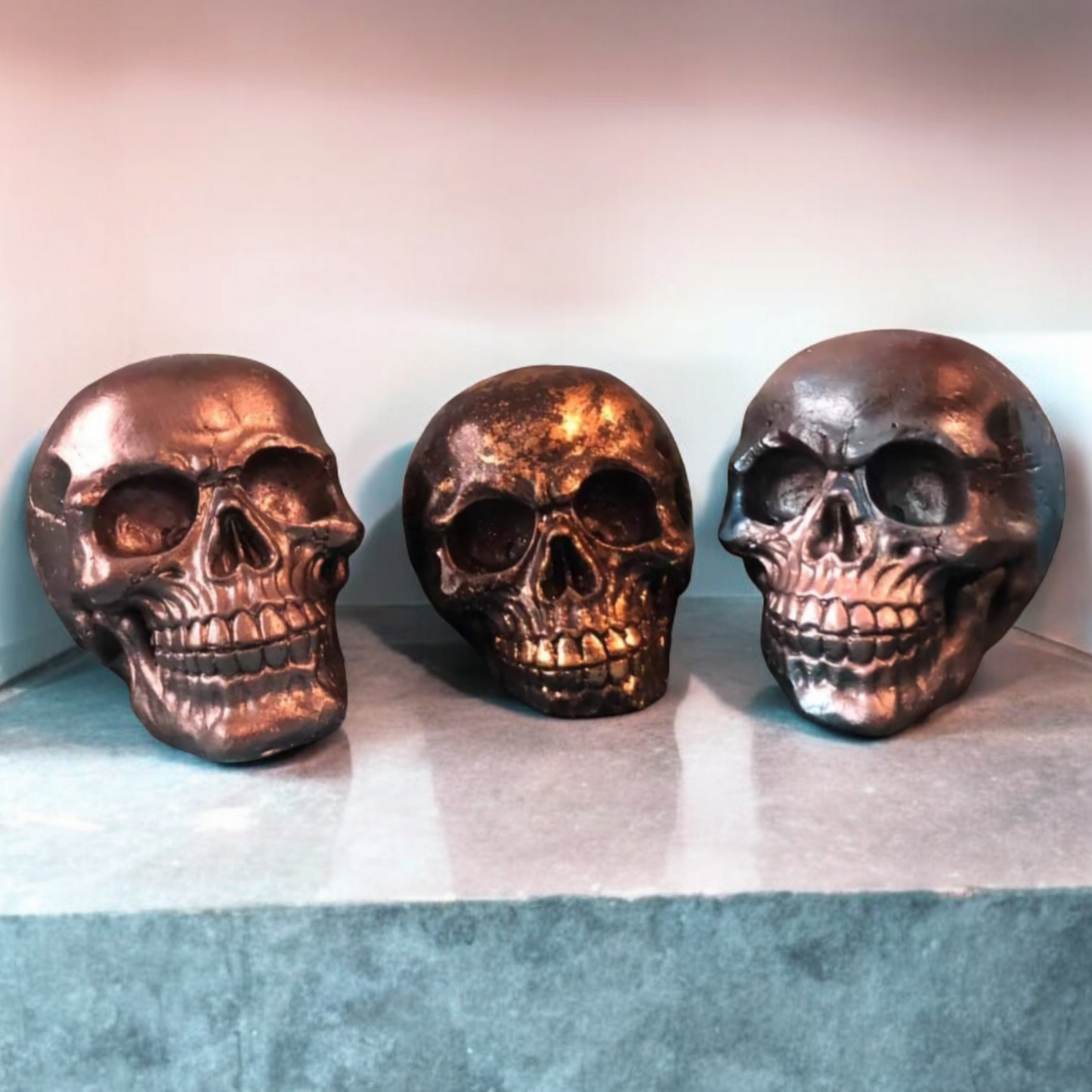Handcrafted Painted Skull Ornament