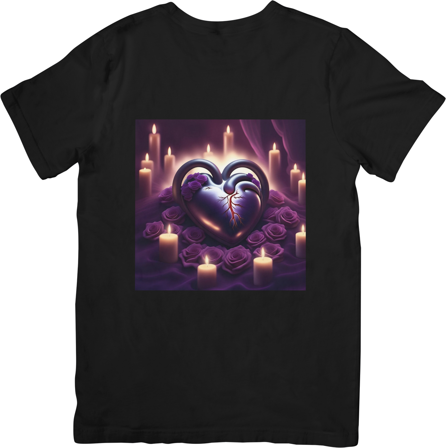 Bespoke Hearts and Roses T- Shirt - Design 1