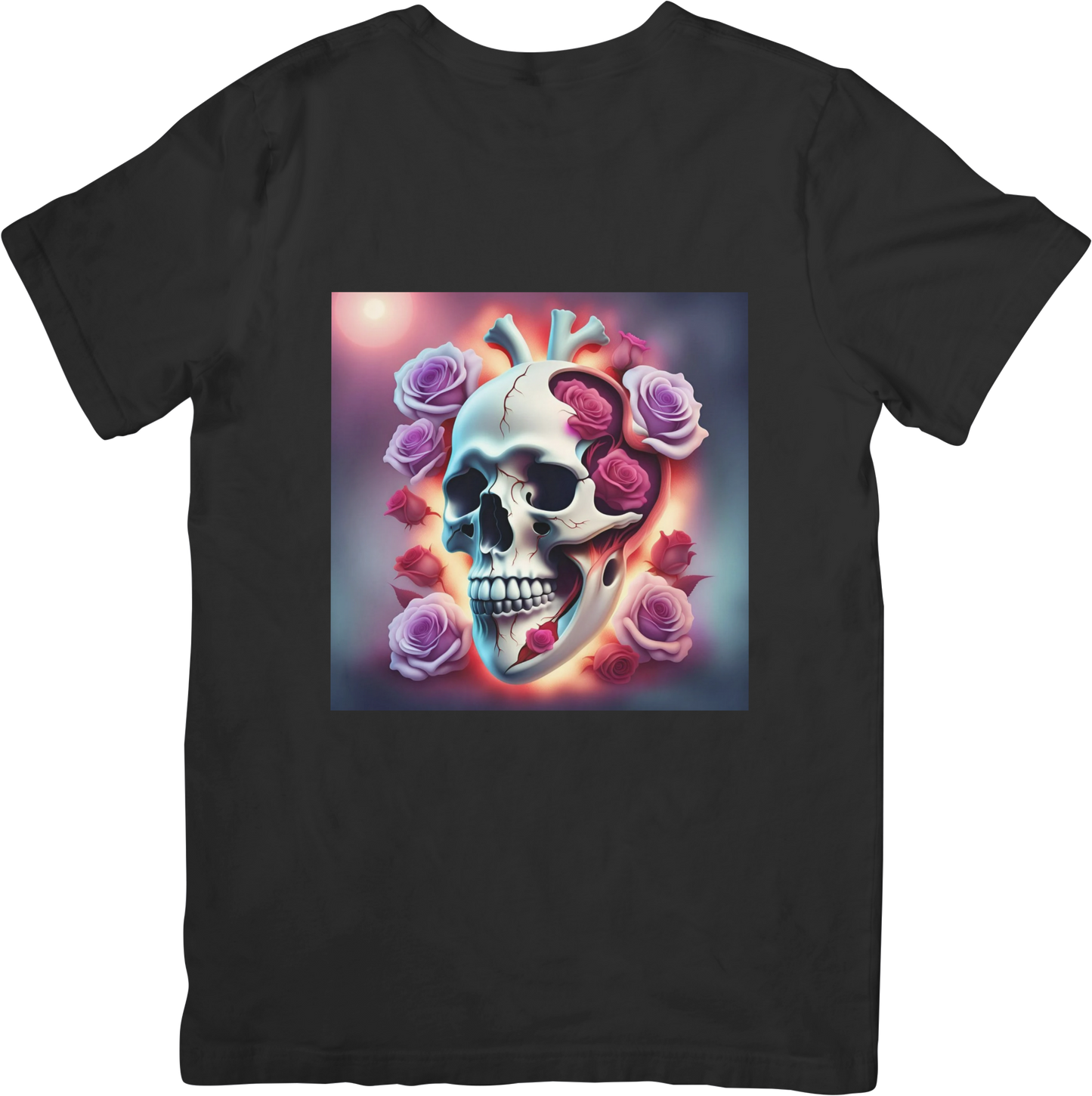 Bespoke Skull and Roses T-Shirts - Design 3