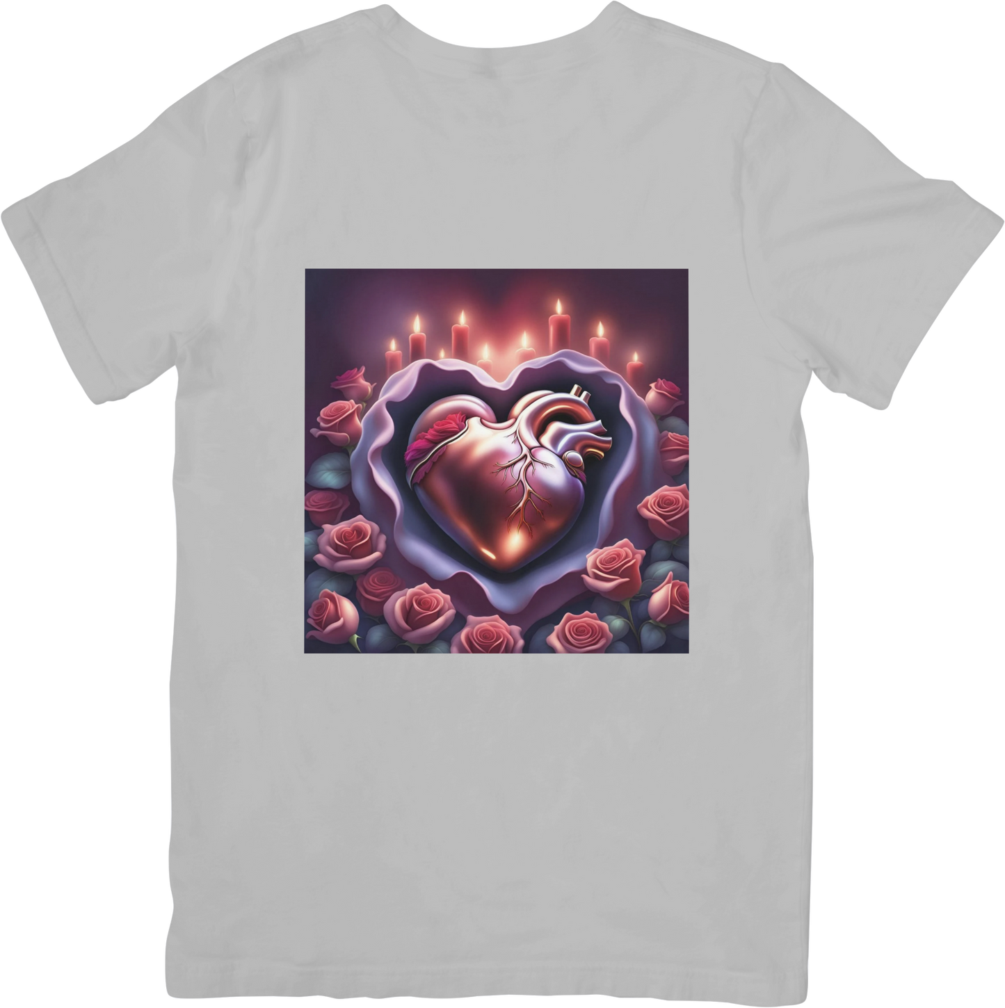Bespoke Hearts and Roses T- Shirt - Design 2