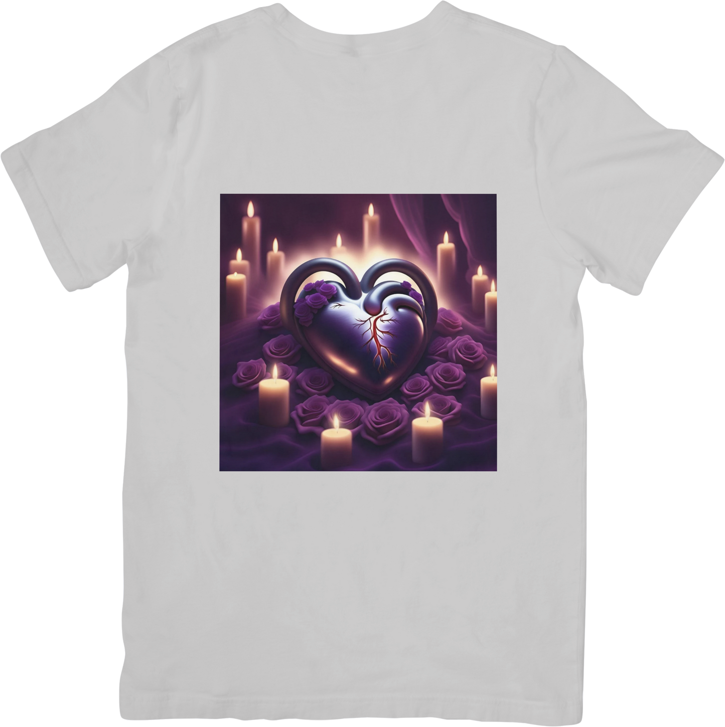 Bespoke Hearts and Roses T- Shirt - Design 1