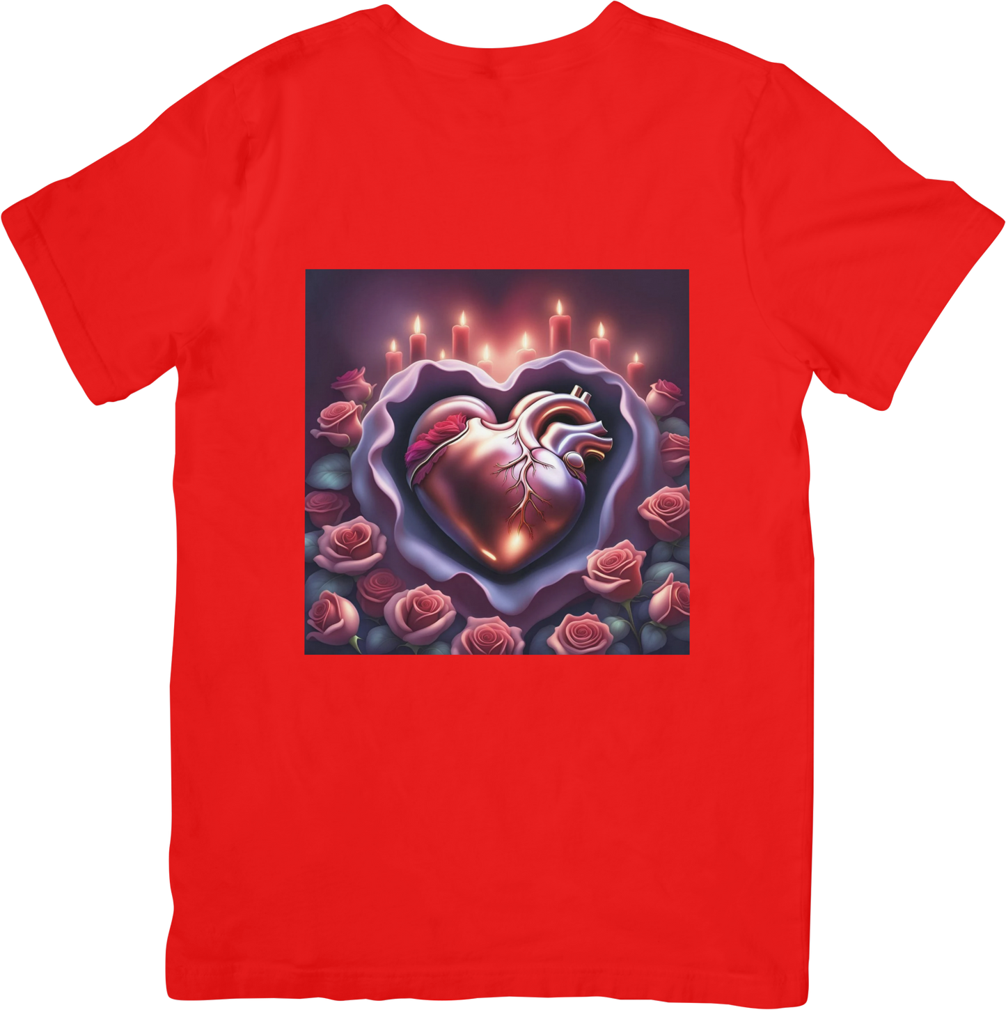 Bespoke Hearts and Roses T- Shirt - Design 2