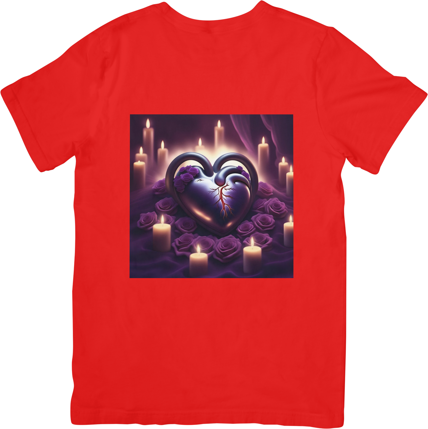 Bespoke Hearts and Roses T- Shirt - Design 1