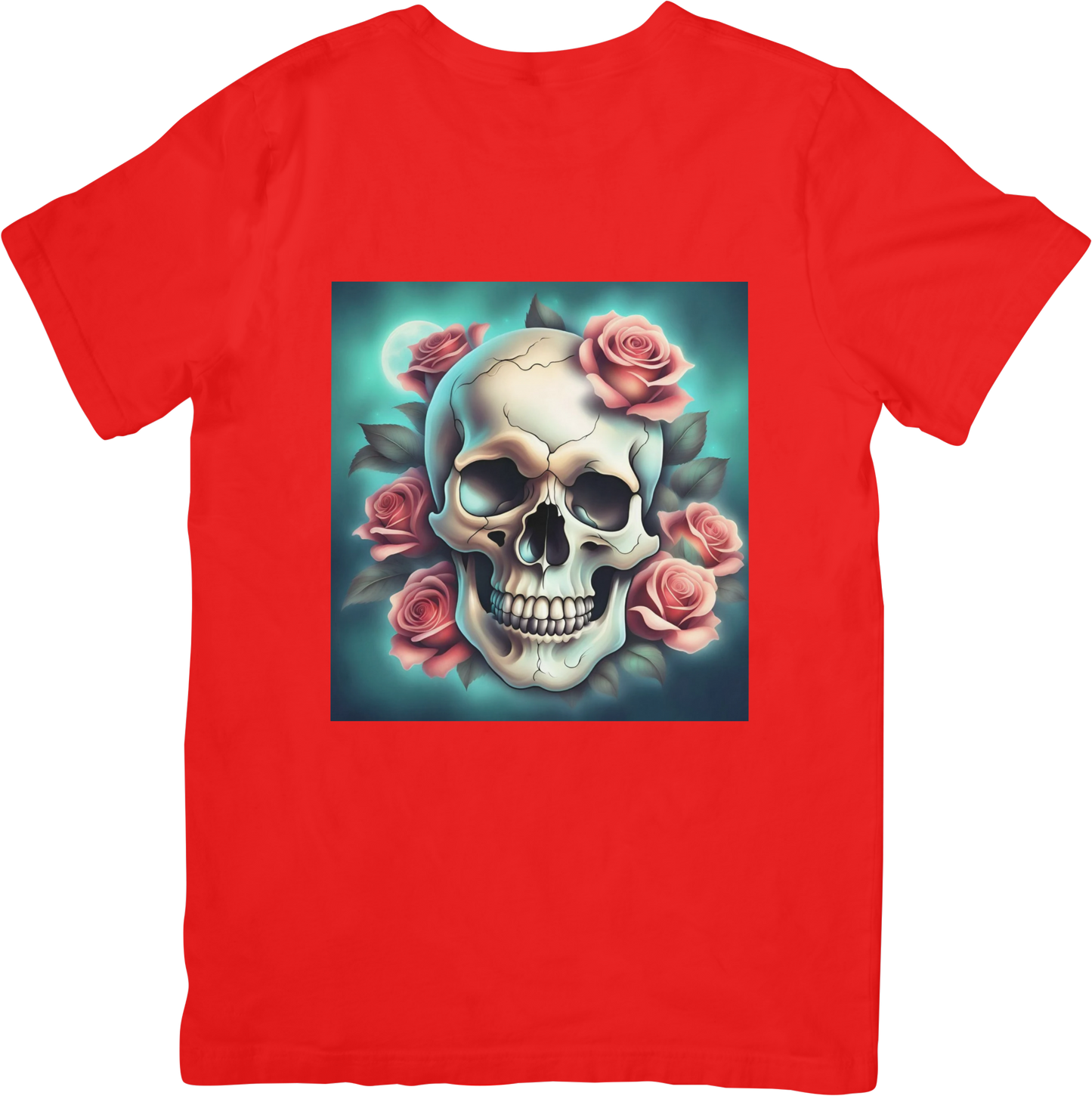 Bespoke Skull and Roses T-Shirts - Design 2