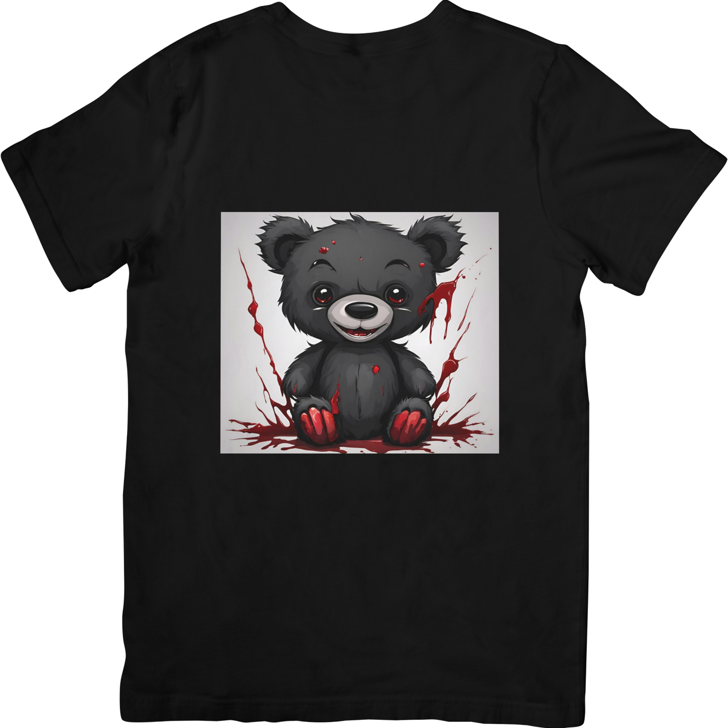 Bespoke Cute but Scary Teddy Bear T-Shirt