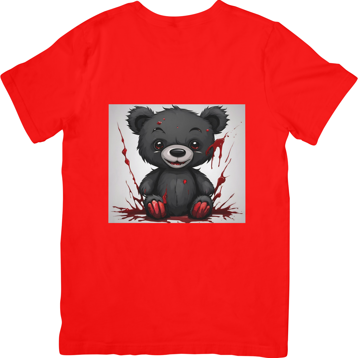 Bespoke Cute but Scary Teddy Bear T-Shirt