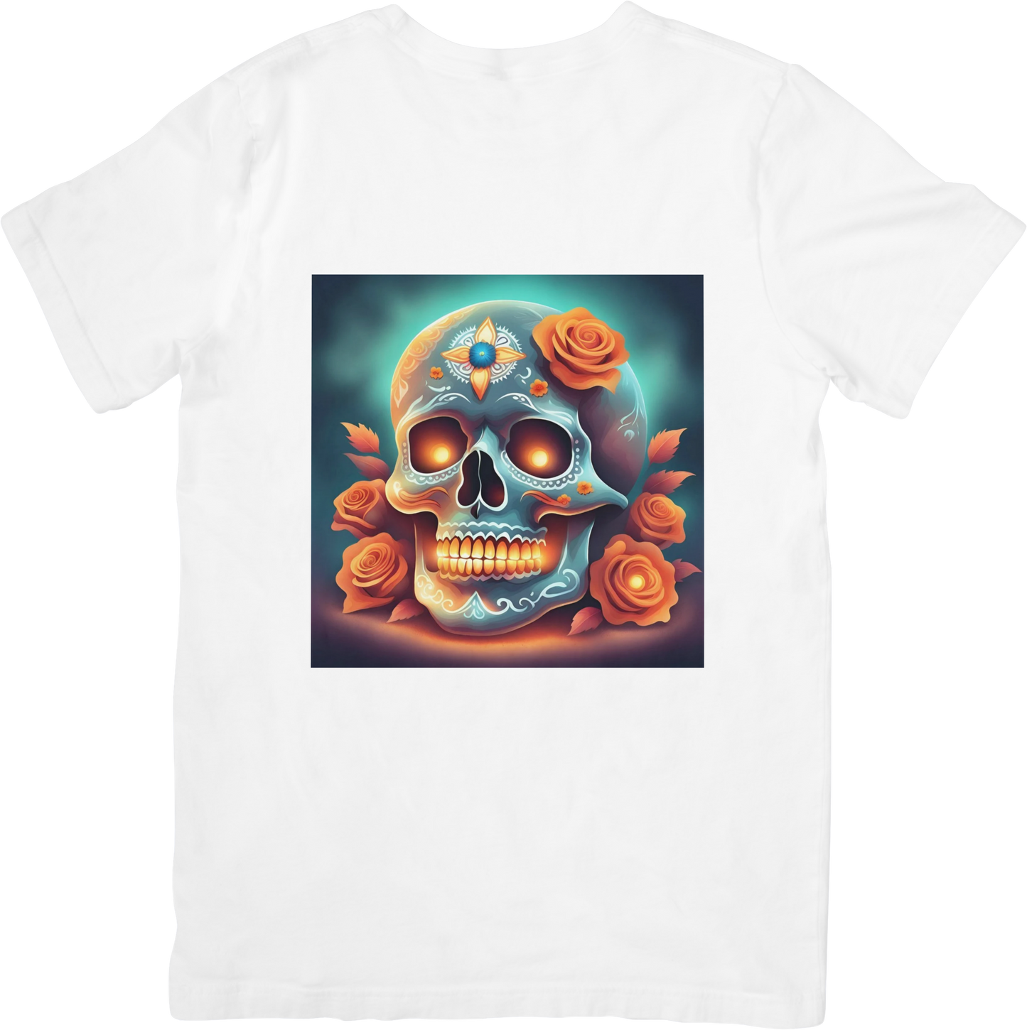 Bespoke Skull and Roses T-Shirts - Design 5