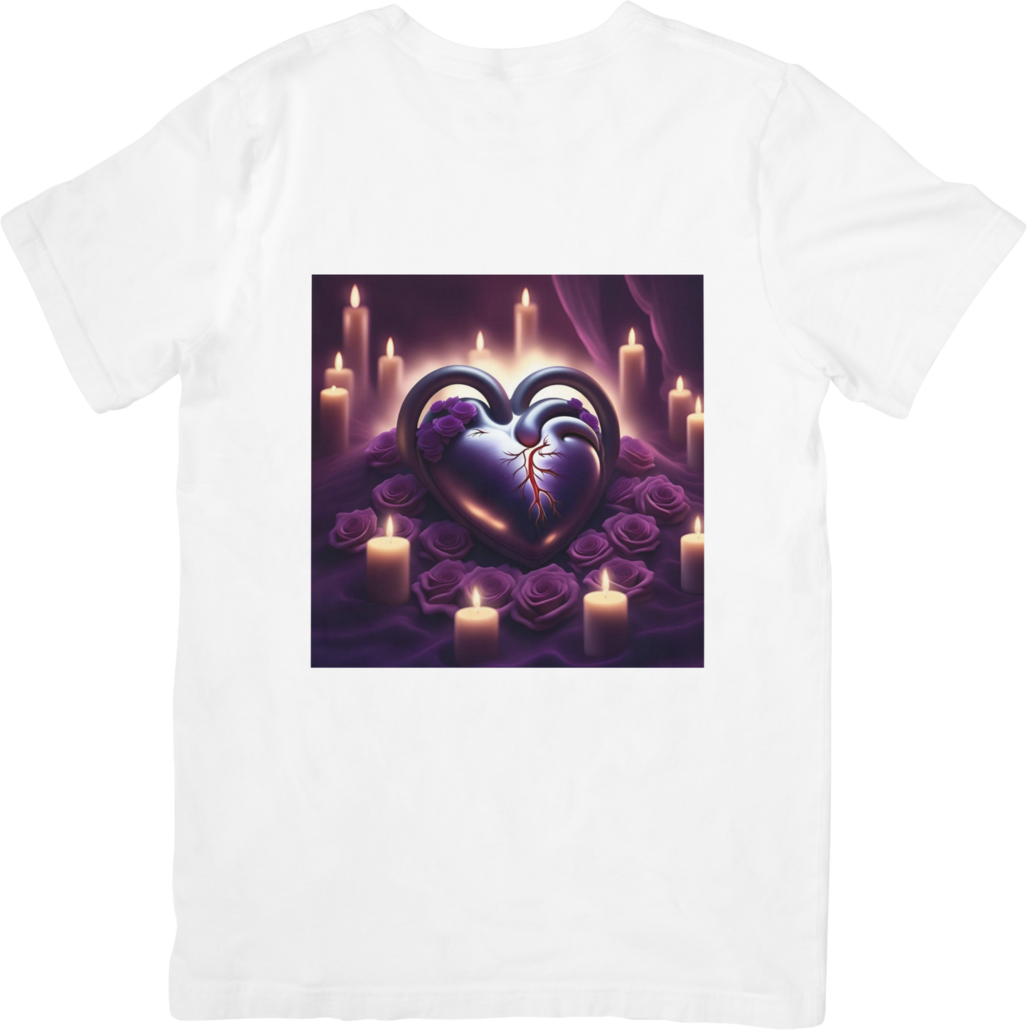 Bespoke Hearts and Roses T- Shirt - Design 1