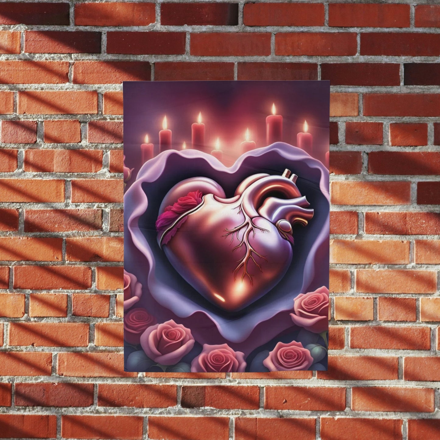 Special Edition Heart, Roses and Candles Posters - A3