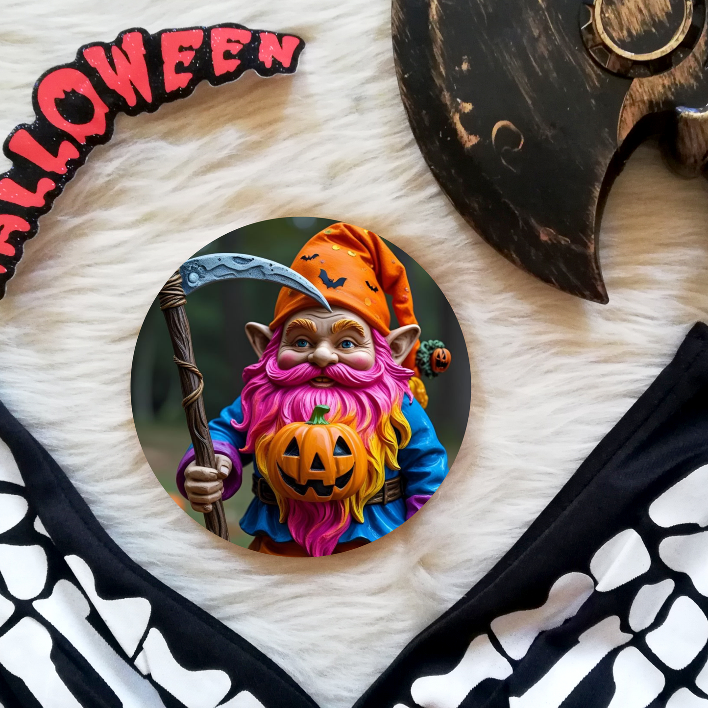 Queer Rebel Gnome Coaster – Chaos, Pride & Sass - Set of 4