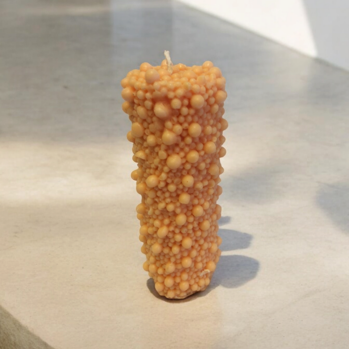 Unusual Bobbly Pillar Candle