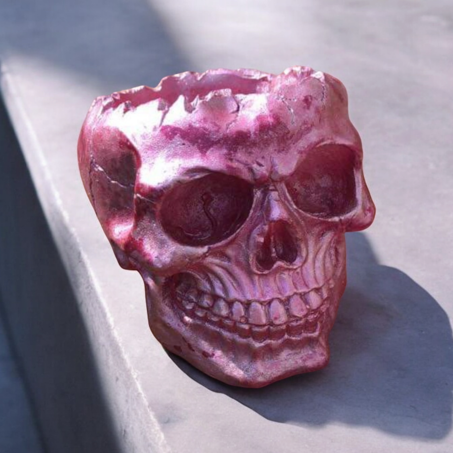 Decorative Skull Shaped Brush or Pen holders