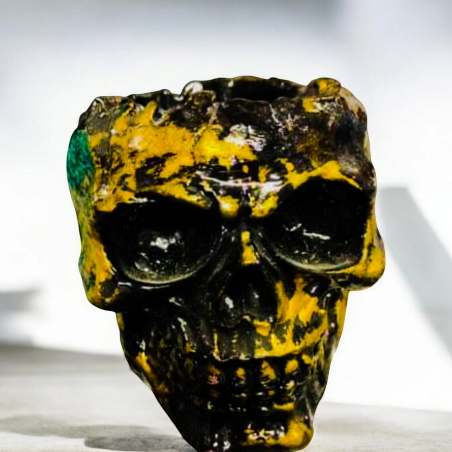 Decorative Skull Shaped Brush or Pen holders