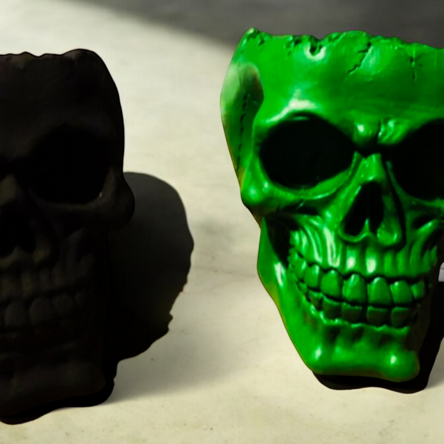 Decorative Skull Shaped Brush or Pen holders