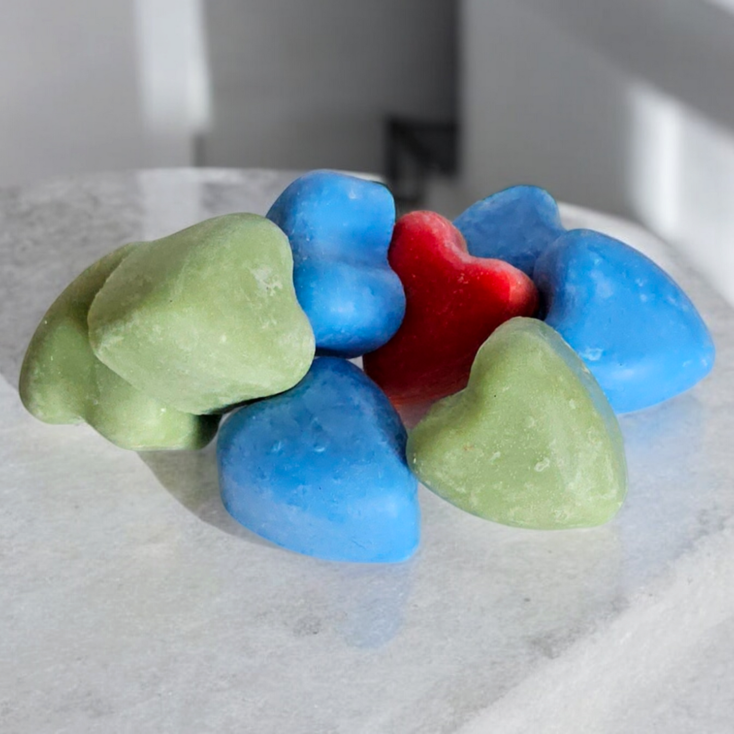Set of 7 Scented Heart Shaped Wax Melts