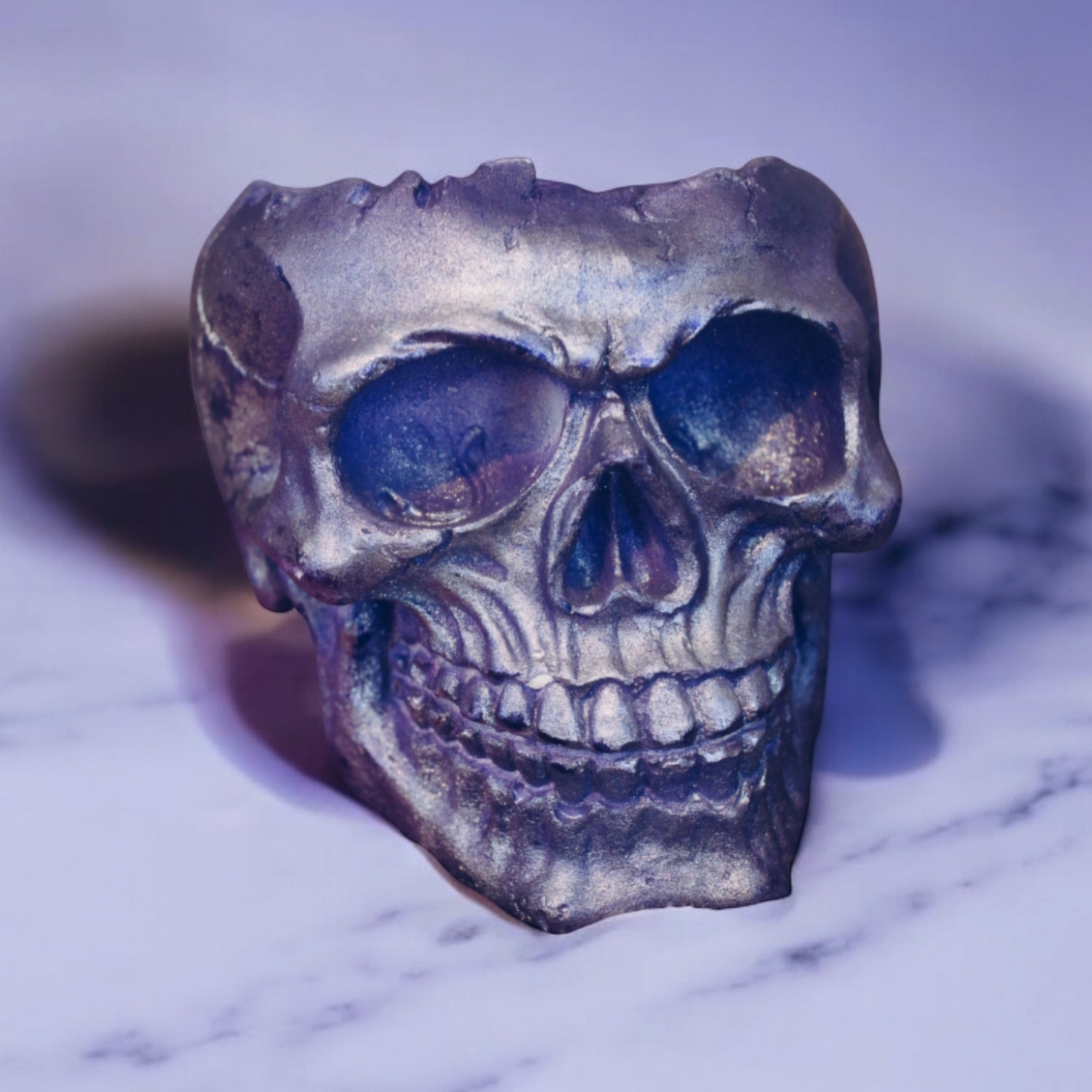 Decorative Skull Shaped Brush or Pen holders