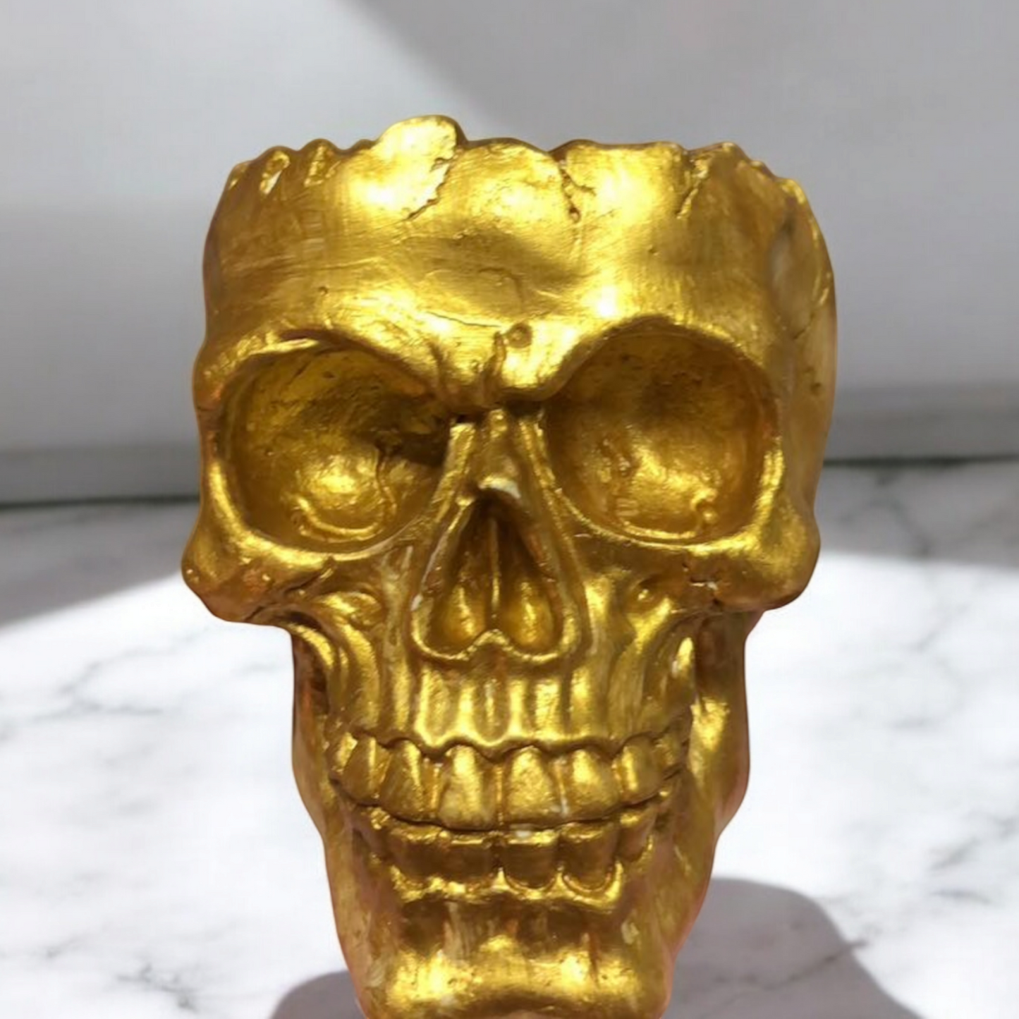 Decorative Skull Shaped Brush or Pen holders