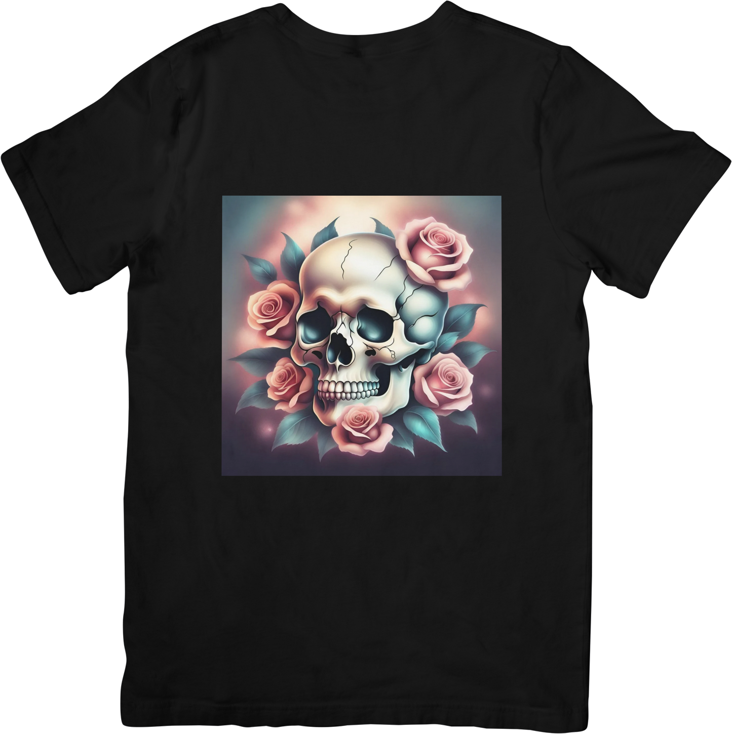 Bespoke Skull and Roses T-Shirts - Design 4
