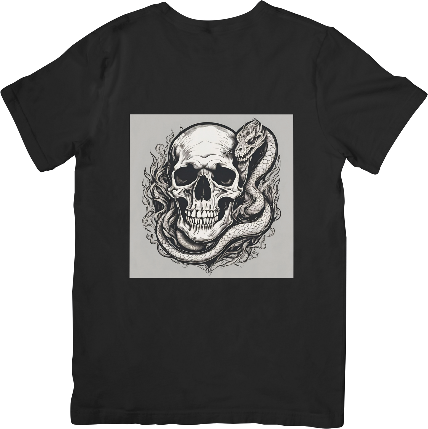 Bespoke Skull and Serpent T-Shirt