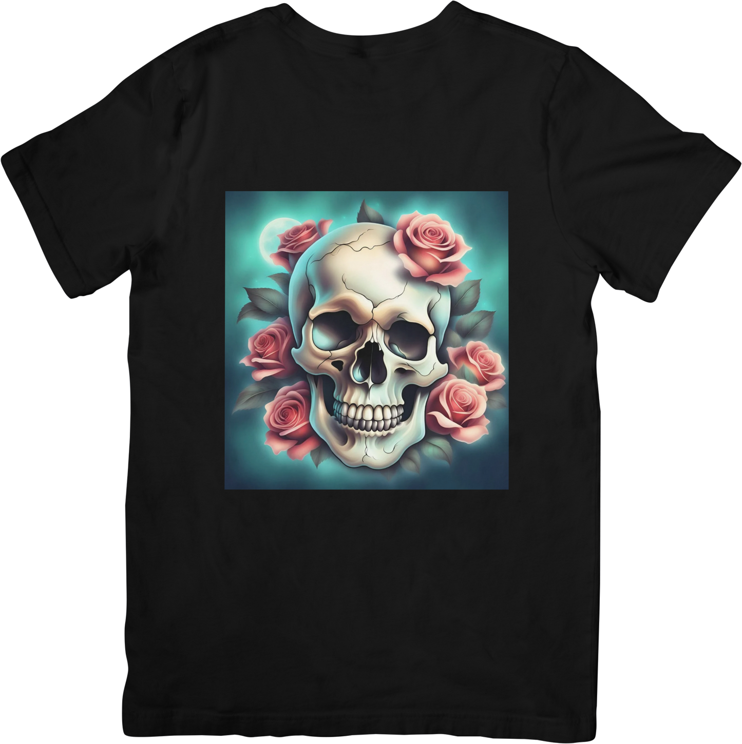 Bespoke Skull and Roses T-Shirts - Design 2