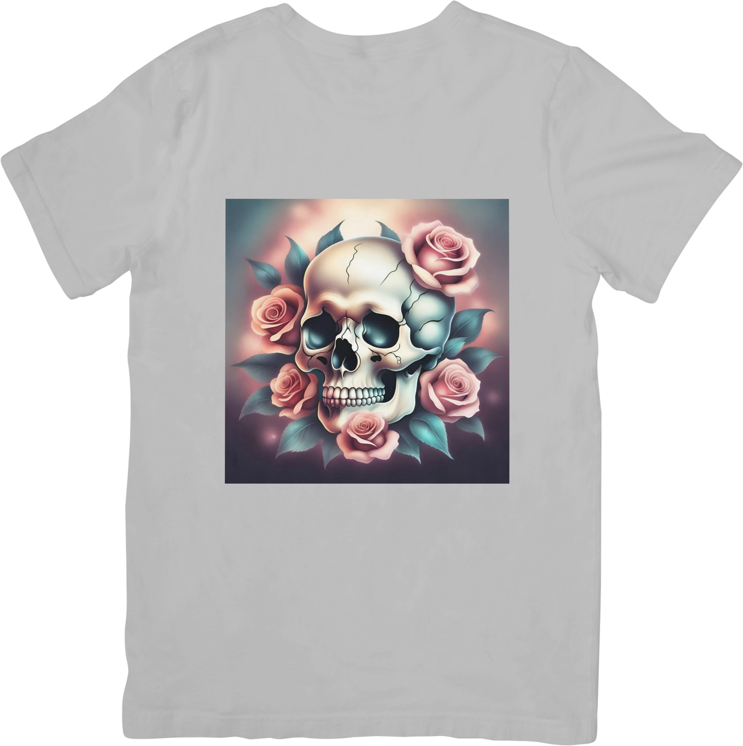 Bespoke Skull and Roses T-Shirts - Design 4