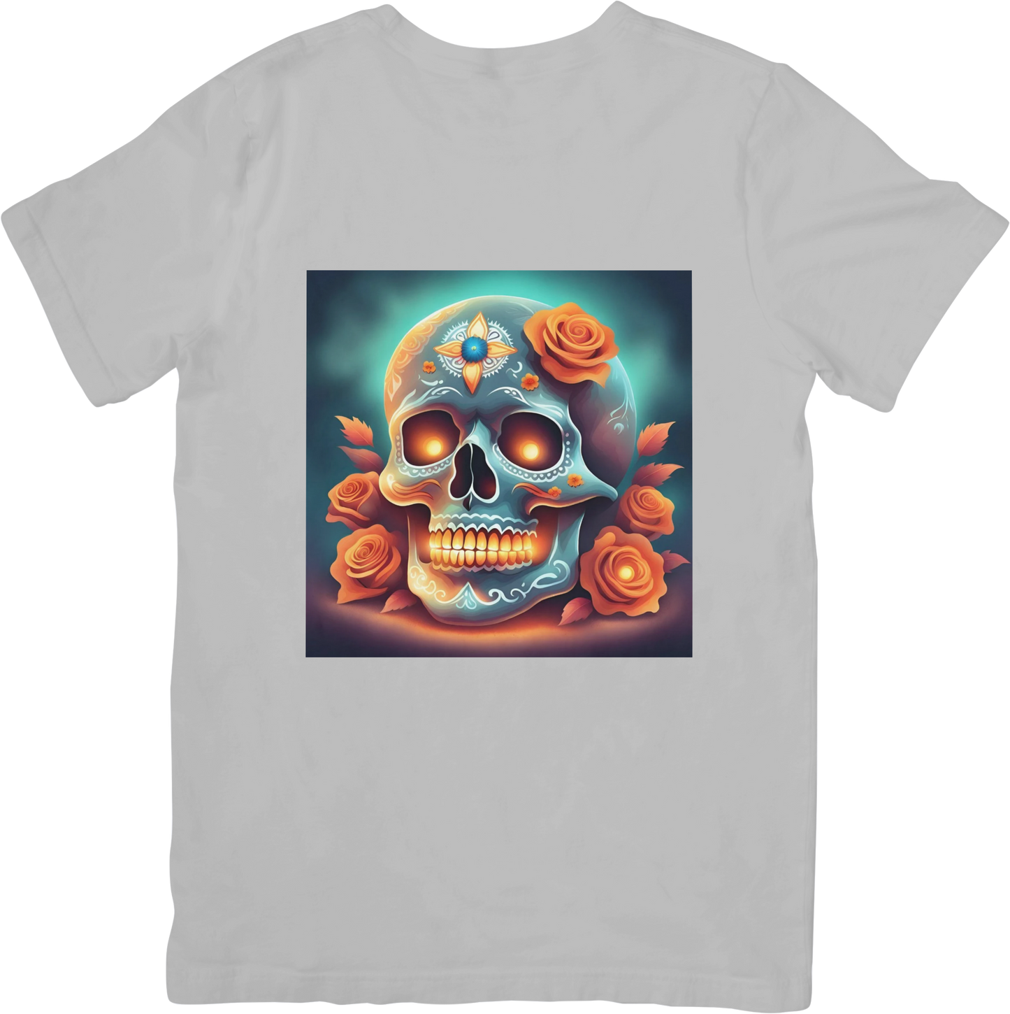 Bespoke Skull and Roses T-Shirts - Design 5