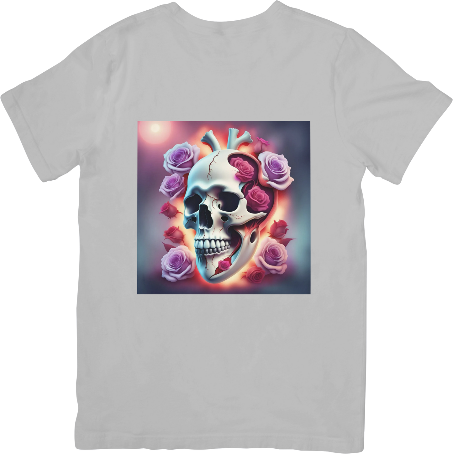 Bespoke Skull and Roses T-Shirts - Design 3
