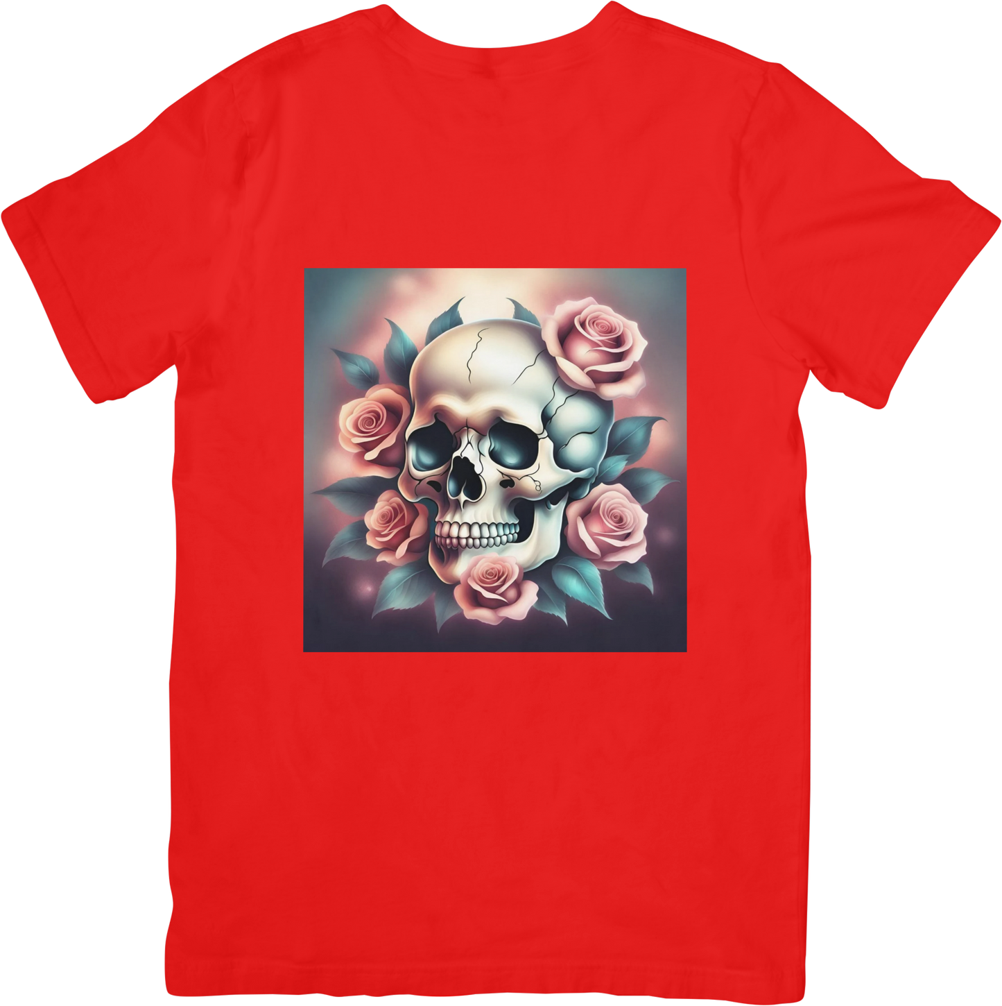 Bespoke Skull and Roses T-Shirts - Design 4