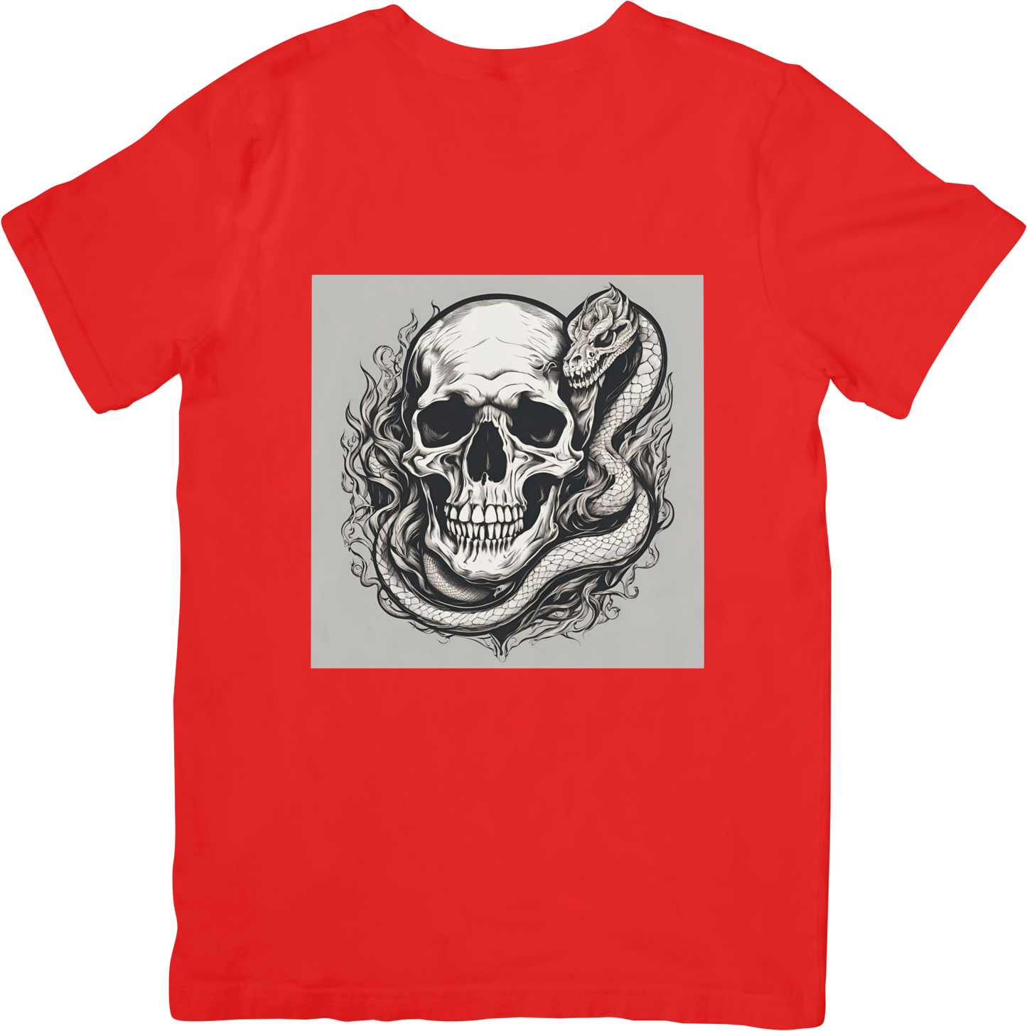 Bespoke Skull and Serpent T-Shirt