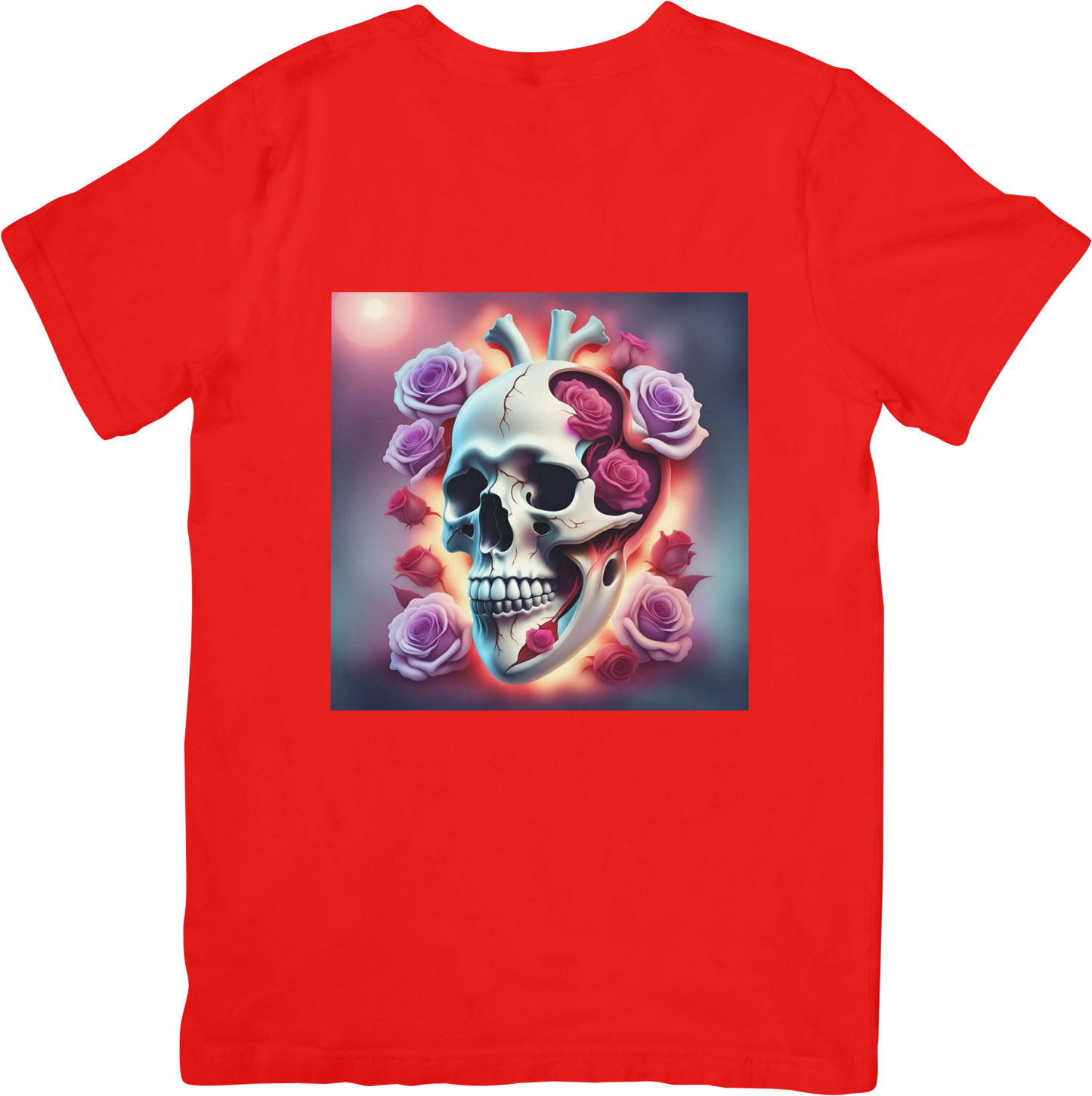 Bespoke Skull and Roses T-Shirts - Design 3