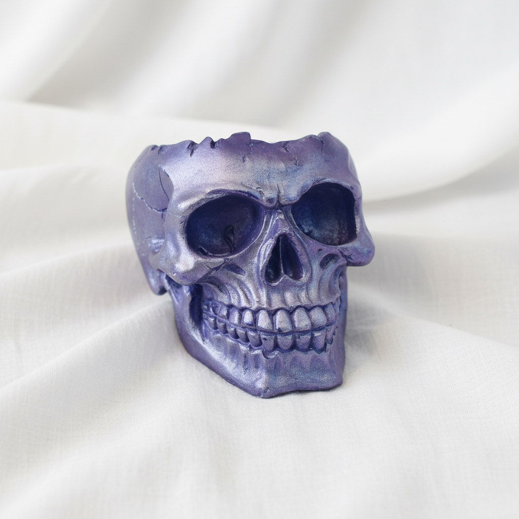 Decorative Skull Shaped Brush or Pen holders