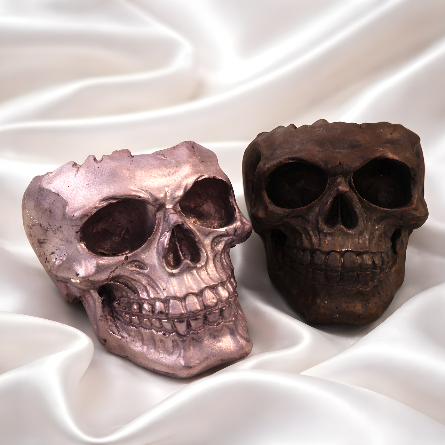 Decorative Skull Shaped Brush or Pen holders