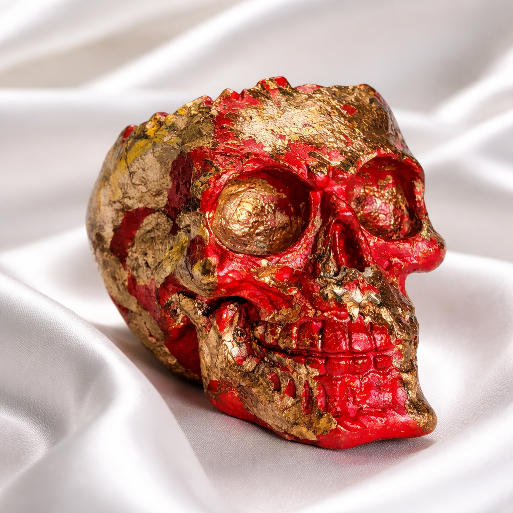 Decorative Skull Shaped Brush or Pen holders