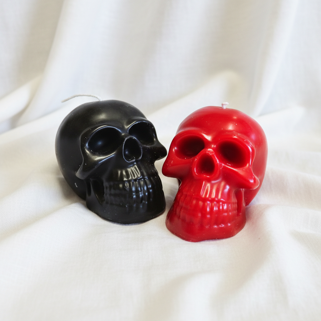 Hand Poured Scented Wax Skull Candle