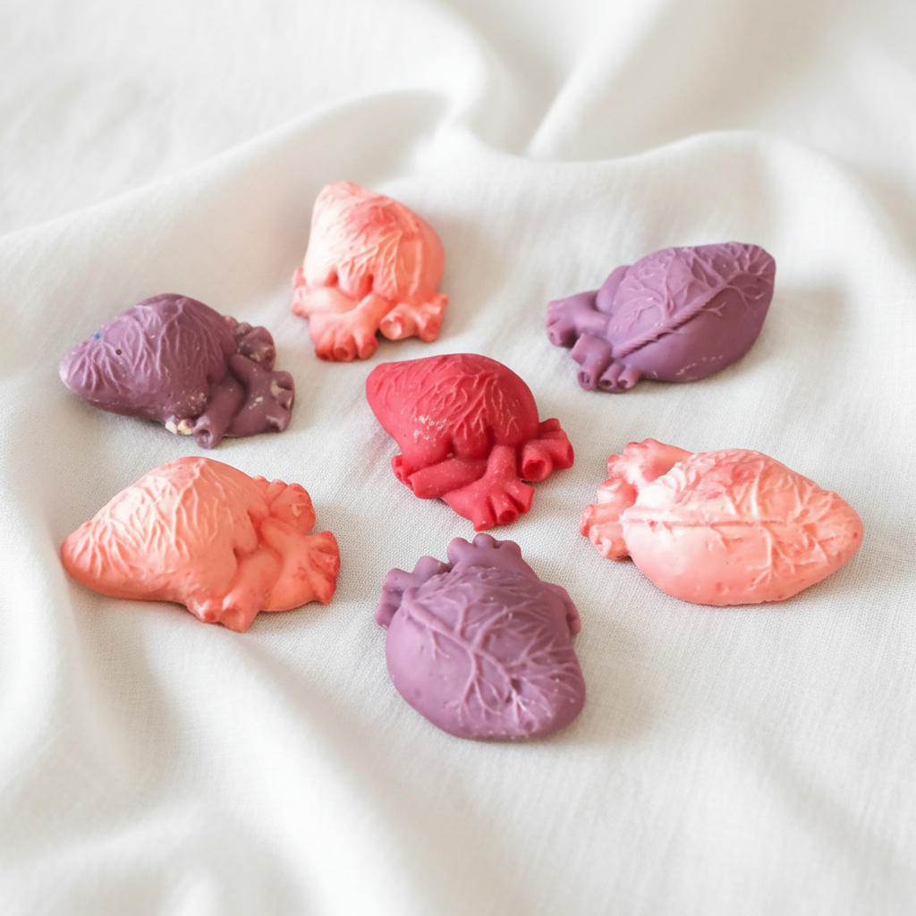 Set of 5 Anatomical Heart Wax Melts