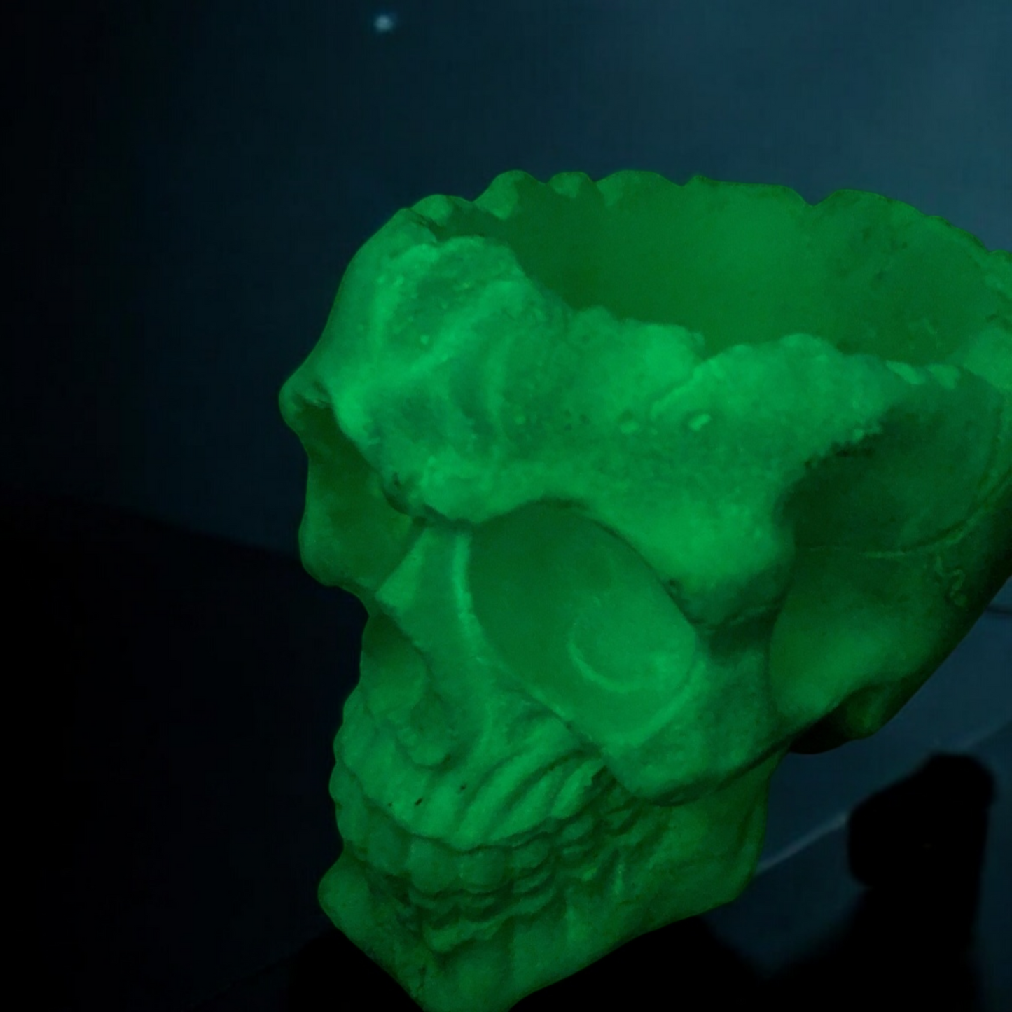 Glow in the Dark Skull Pot