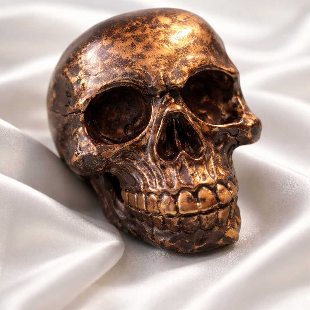 Handcrafted Painted Skull Ornament