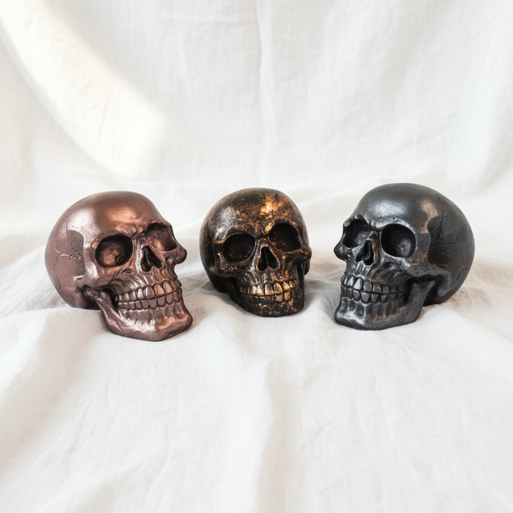 Handcrafted Painted Skull Ornament