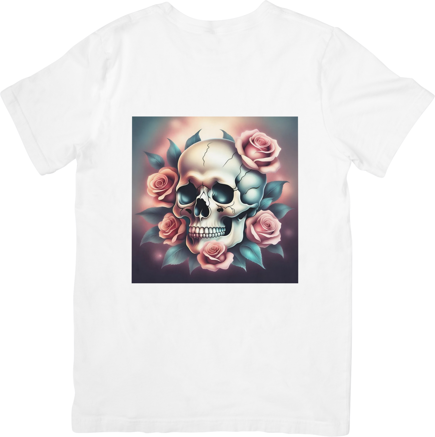 Bespoke Skull and Roses T-Shirts - Design 4