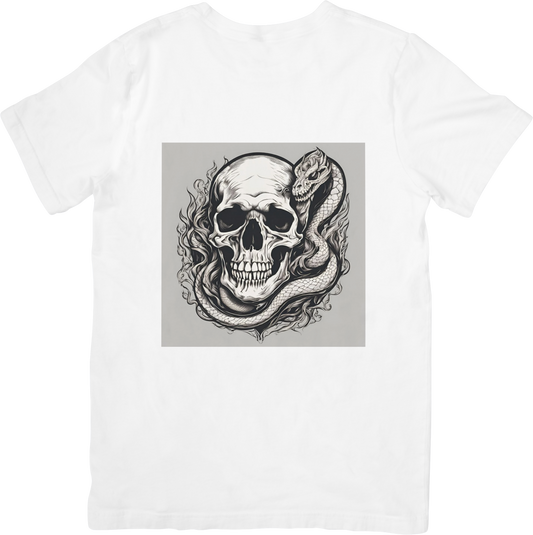 Bespoke Skull and Serpent T-Shirt