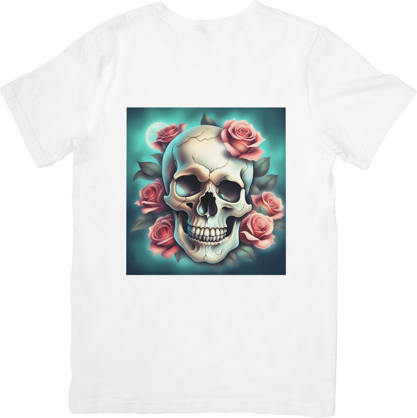Bespoke Skull and Roses T-Shirts - Design 2