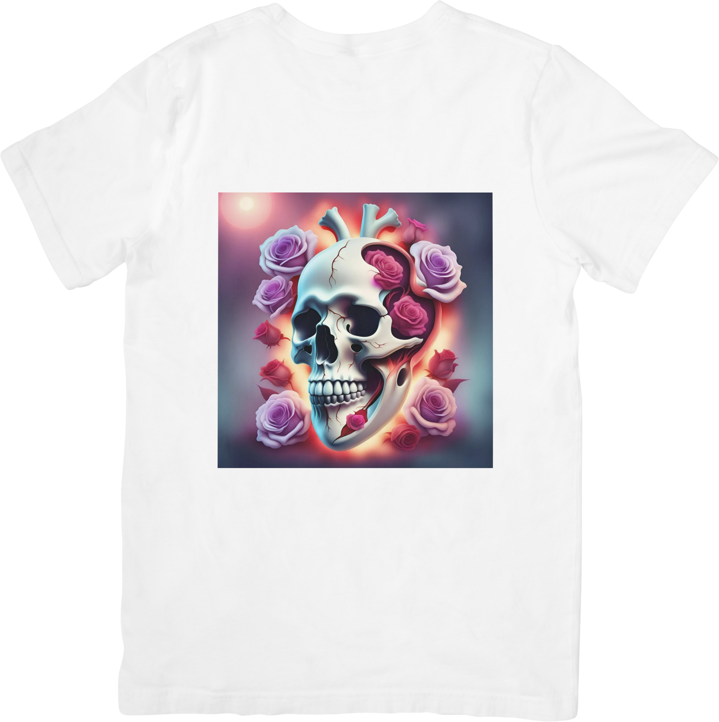 Bespoke Skull and Roses T-Shirts - Design 3